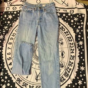 2 pairs of vintage Levi’s 512 size 3 medium jeans . No holes.